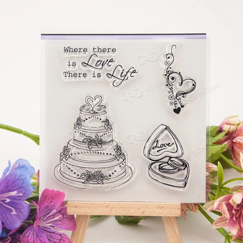 

Multi - layer cake Transparent Clear Silicone Stamp/Seal for DIY scrapbooking/photo album Decorative clear stamp