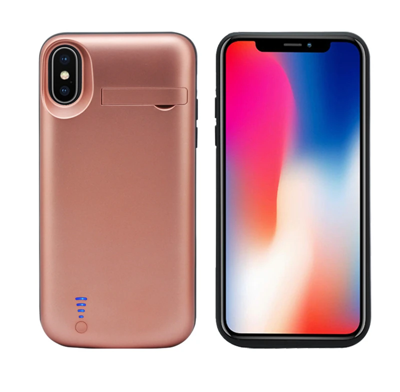 Для iPhone X/iPhone Xs Портативный Батарея Зарядное устройство чехол для iPhone 6 Plus/6s/iPhone 7 Plus/8 резервного копирования Мощность Bank пакет для iPhone 6s/7/8 Plus Батарея чехол