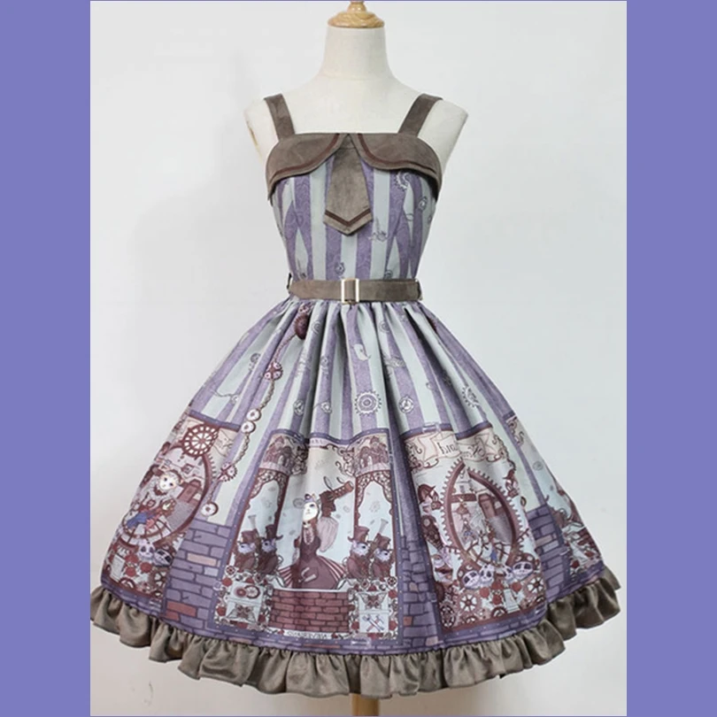 

Classic Lolita Jsk Jumper Skirt Steampunk Cat Jsk !New years Dress!Spring, Summer, Fall, Winter!