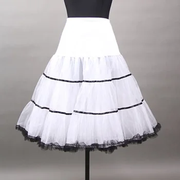 

Plus Size Tutu Skirts Women Rockabilly Underskirt Tulle Crinoline Vintage Midi Bridal Wedding Petticoat White Pleated Maxi Skirt