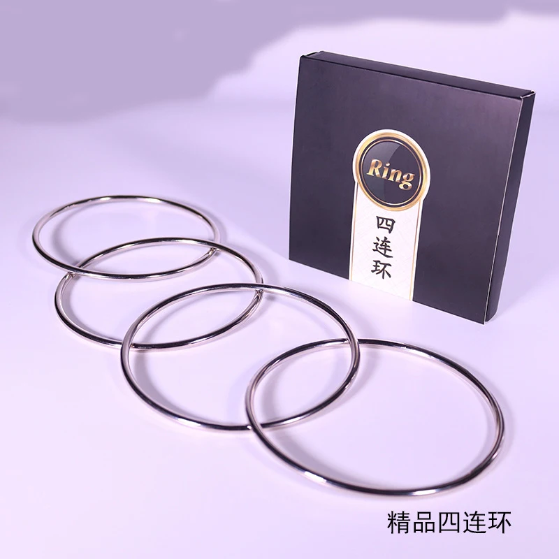

Deluxe 4.5" Linking Rings Magic Tricks Funny Close Up Magic Funny Illusions Gimmick Props Easy To Do For Professional Magicians