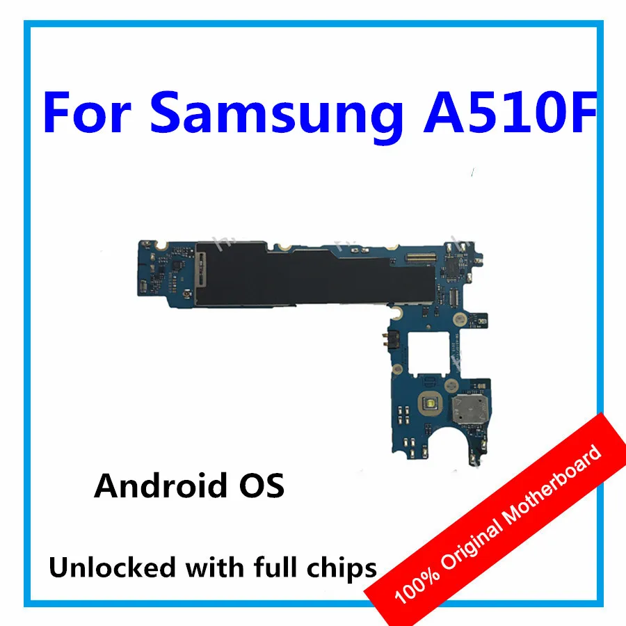 

100% Original Unlocked Motherboard For Samsung Galaxy A5 A510F Mainboard Android OS Logic Board With All Chips