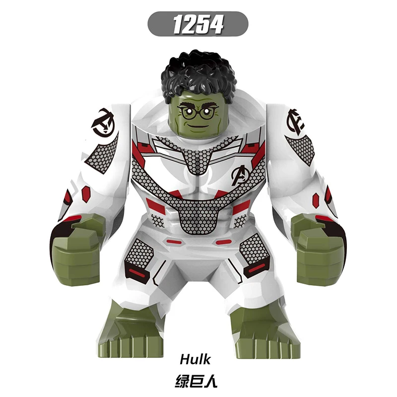 

20PCS/LOT Legoings 7CM Big Size Marvel Figures Hulk Gauntlet Iron Man Thanos Building Blocks Toys For Children Gift XH1254