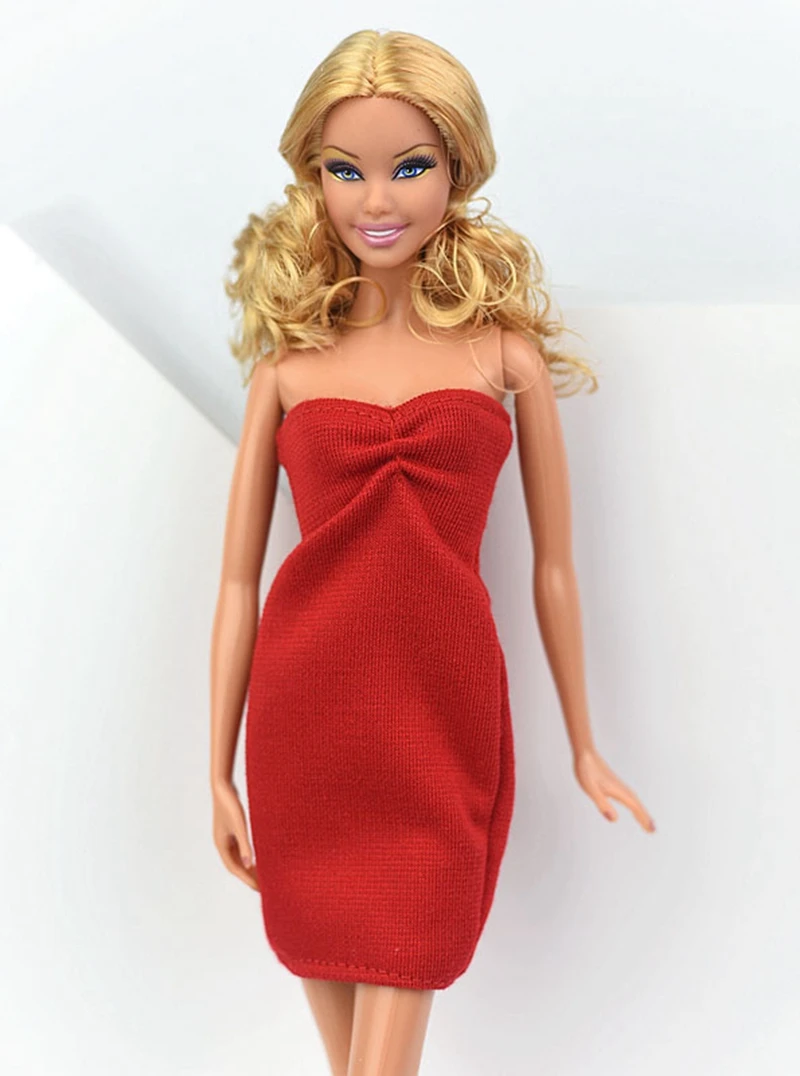 Модное цельнокроеное платье для куклы Барби; вечерние платья; Vestido; Одежда для куклы Барби; Принцесса 1/6; аксессуары для кукол BJD - Цвет: 3