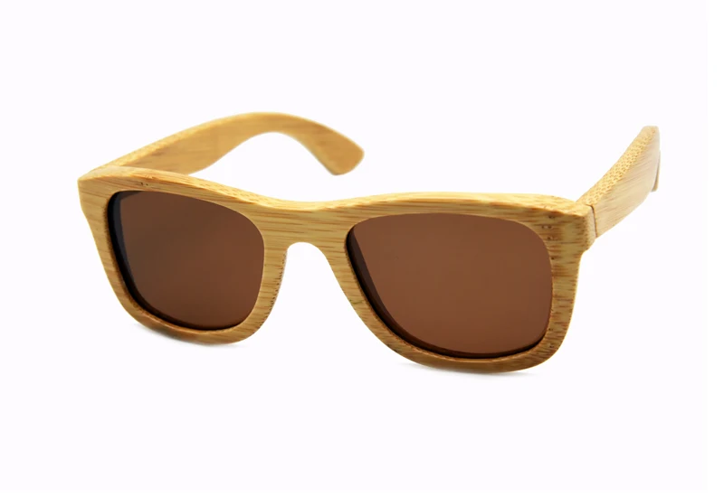 2017 Для женщин/Для мужчин бамбуковые поляризационные солнцезащитные очки Брендовая Дизайнерская обувь au Мода квадратная cr39