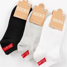 Лидер продаж, мужские и женские носки унисекс удобные летние тонкие хлопковые носки в полоску короткие невидимые мужские носки 10 шт. = 5 пар