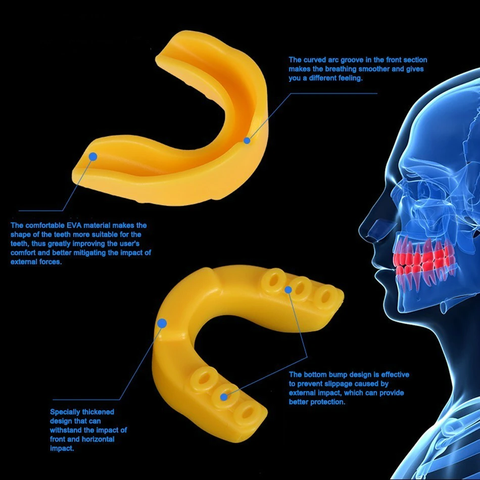 WorthWhile-EVA Sport Mouth Guard para crianças e adultos, protetor de dentes, protetor bucal, dentário, proteção para basquete, rugby, boxe, karatê