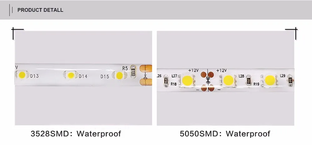 LUCKY светодиодный водонепроницаемый IP45 3528 5050 SMD 60 Светодиодный/M DC12V гибкий светодиодный светильник белый теплый белый зеленый красный синий желтый 5 м/рулон