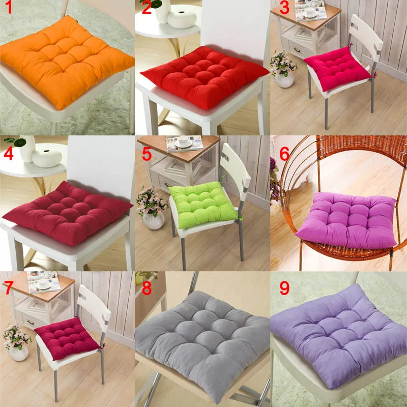 40*40 см зимняя домашняя офисная декоративная подушка для сиденья, одноцветная удобная барная подушка для дивана, дивана, ягодиц, подушки для стула HFing