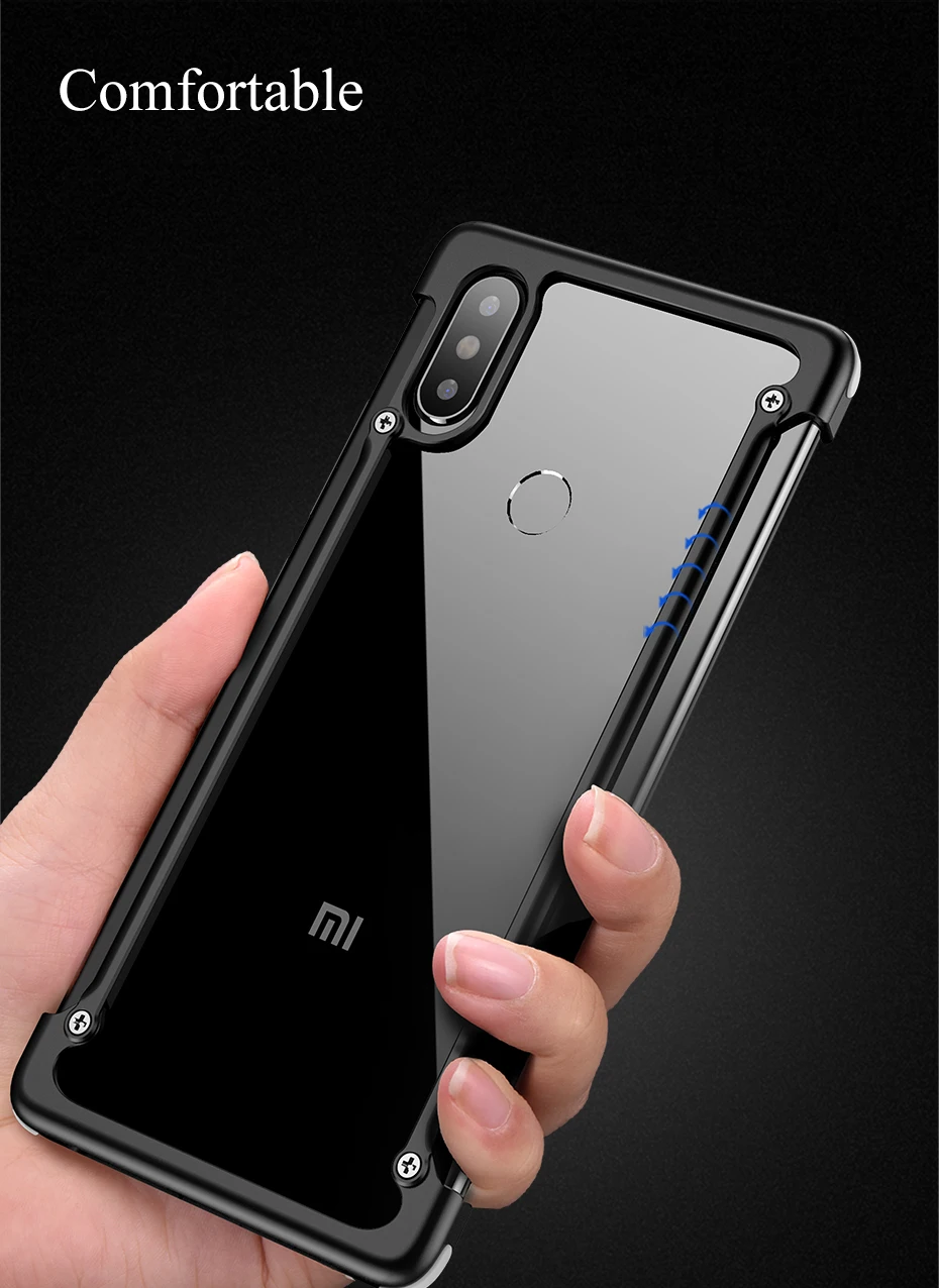 OATSBASF Роскошный чехол для Xiaomi Mi 8 чехол подушка безопасности металлическая защита персональный корпус для Xiaomi Mi 8 SE чехол тонкий металлический чехол