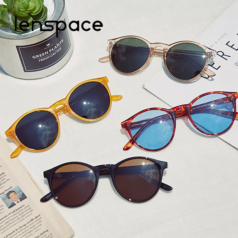 Lenspace Классические поляризованные солнцезащитные очки мужские и женские ретро