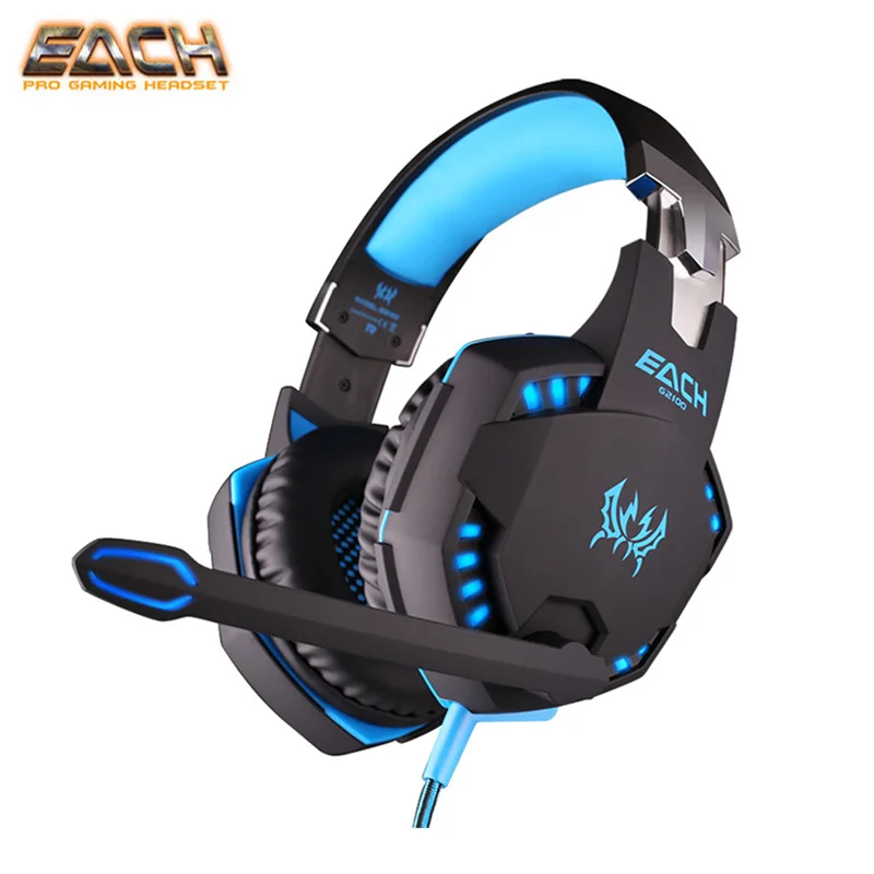 EACH G2100 Gaming Earphones Headphones Vibration Function Professional