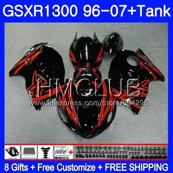 

Fairing For SUZUKI New red blk Hayabusa GSXR 1300 GSXR1300 96 02 03 04 05 06 07 26HM.31 GSX R1300 2002 2003 2004 2005 2006 2007