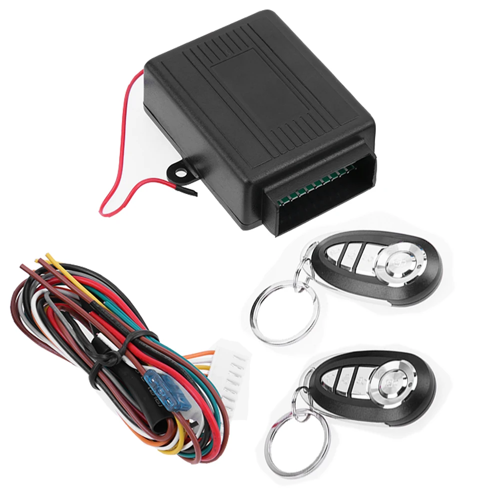 

Universal DC 12V Car Alarm Auto Remote Central Kit Door Lock Locking Vehicle Keyless System 11Pin Wire Plug Car