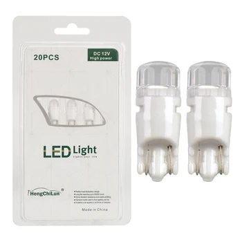 

20pcs Auto T10 W5W 3 SMD 2835 T10 No Canbus LED Wedge Light Side Bulb Car Tail Side Parking Dome Door Lamp Universal