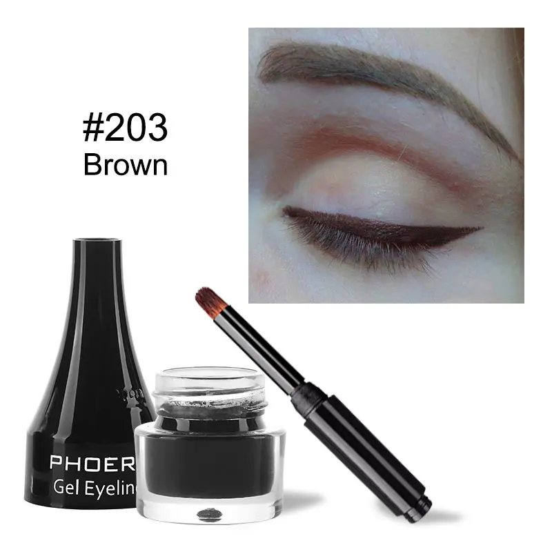 

PHOERA 10 Colors Glitter Eyeliner Gel Matte Long Lasting Waterproof Natural Eyeliner Cosmetics Set Gel Colored Eye Liner TSLM1