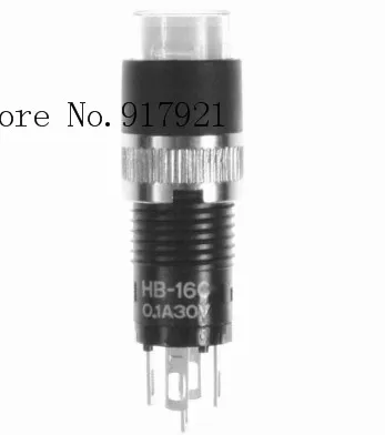 

[ZOB] Ultra-compact self-locking button switch HB-16CKW01 Japan nkk illuminated push button switch round HB16CK --10pcs/lot