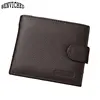 Cheap Genuine Leather Man Wallet With Coin Pocket Black Brown Famous Brand Men Wallets High Quality Leather Fashion Men's Purse ► Photo 2/6