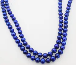 Свободные бусы deep blue пресноводный жемчуг 10-11 мм рядом с круглым 15 "для DIY ювелирное FPPJ оптовая продажа бусы природа