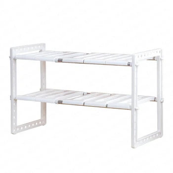 

Sink floor multi-layer telescopic multi-function pot rack kitchen drain storage rack