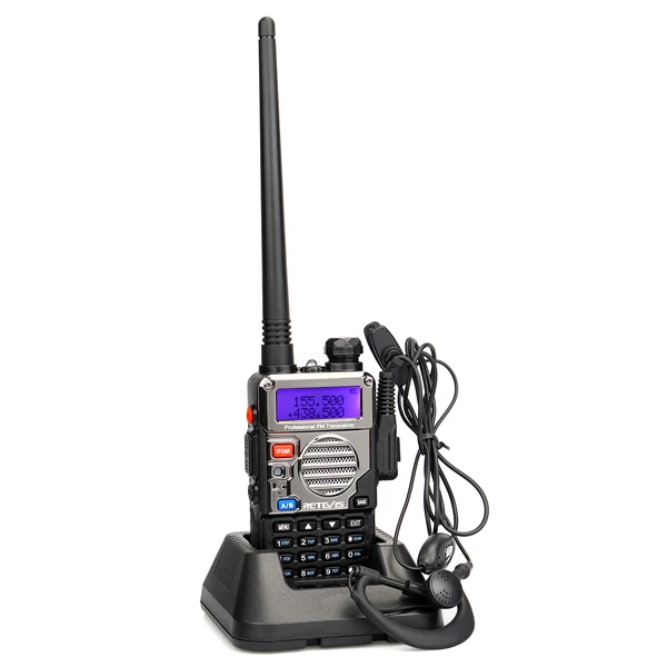 Retevis RT-5RV иди и болтай Walkie Talkie VHF Любительская рация двойного диапазона 5W VOX ручной 2 Way Радио приемопередатчик cb радио Comunicador RT5RV для переносного приемо-передатчика