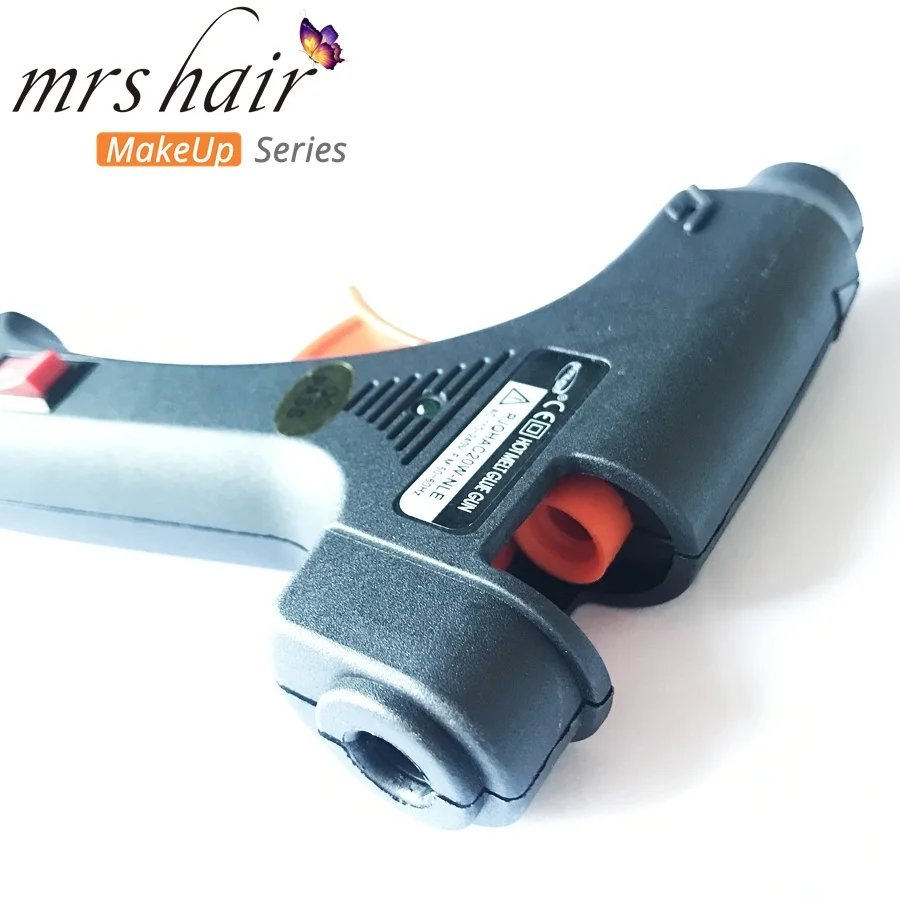 hair glue gun/ 20w Hot Melt Glue Sticks 10*0.7cm 12pc Professional Hair Tools Kits