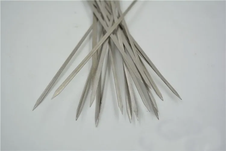 Pack of 50 pcs Barbecue Sticks With Handle Stainless steel Grilled Prod BBQ Needle