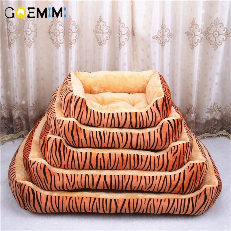 Pet bed for animals dog beds for large dogs cat house dog tiger pattern