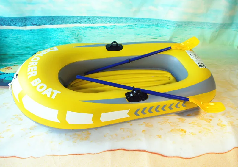 Two-person inflatable boat fishing boat dinghy pvc kayak thicker drift boat (7)