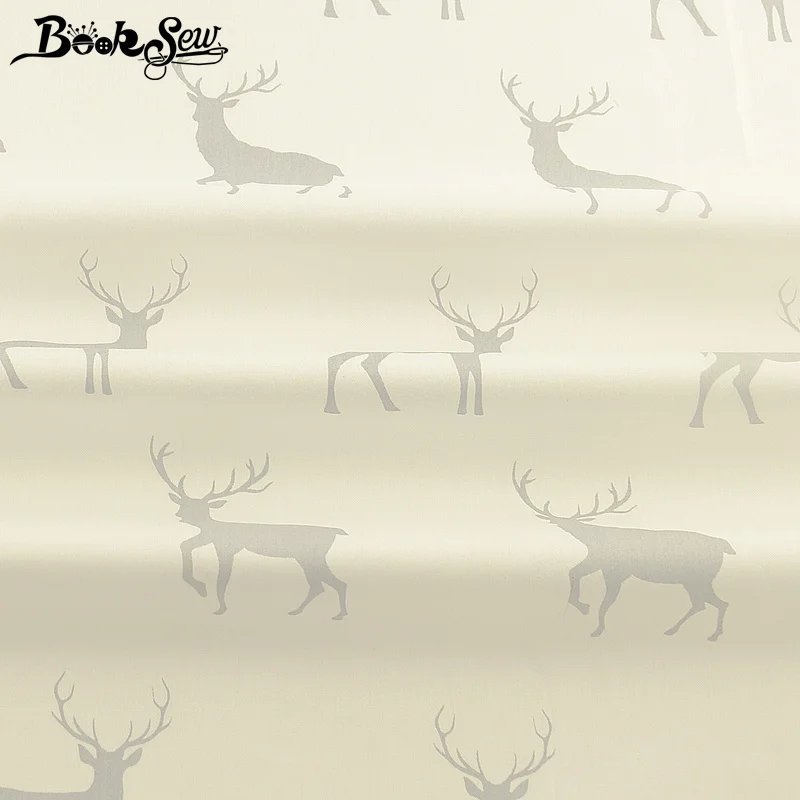 

Beige Tissu Material Scrapbooking Quilting DIY Twill 100% Cotton Patchwork Sewing Fabric Telas Printed Animals Style Tecido