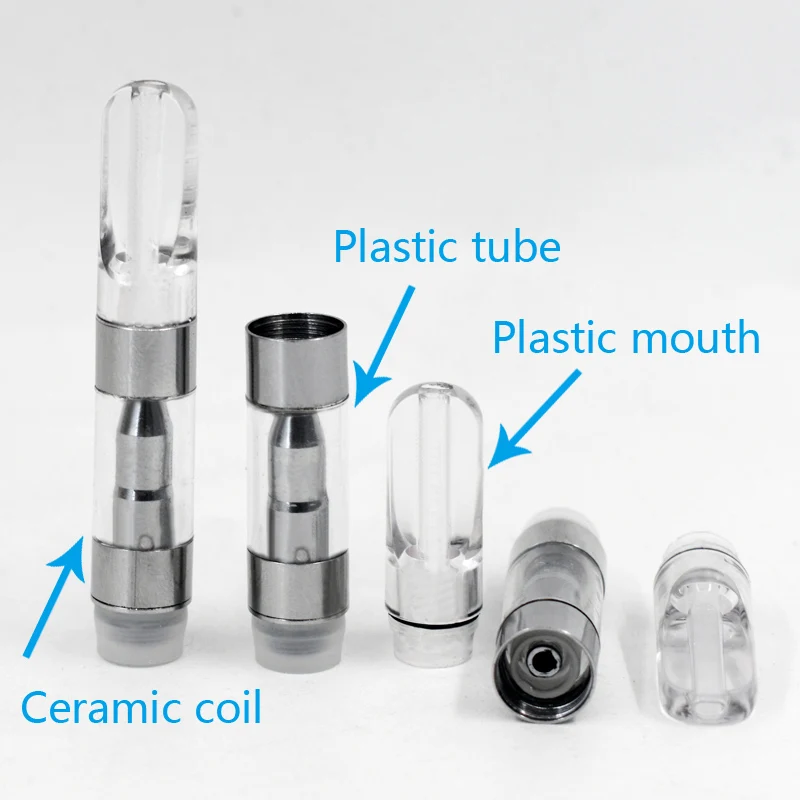 New A5 Vape Tank Vaporizer Elektronik Sigara Plastic Mouthpiece Cartridge 0.5Ml E Cigarettes Atomizer For Vaporizer Vape