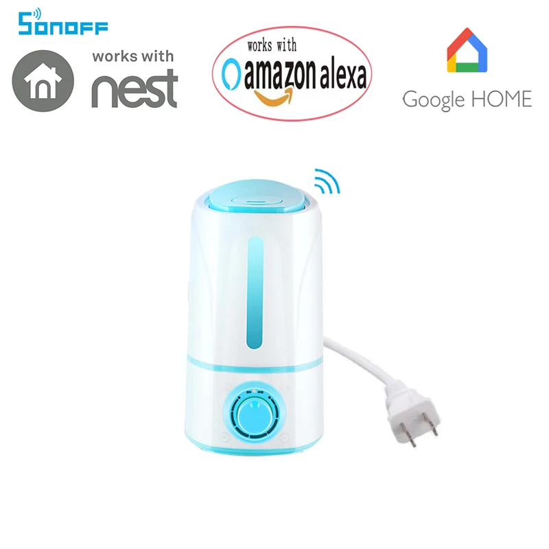 

Sonoff Hum Smart Home Ultra Quite 3.0 L Wifi Control Humidifier IOS Android Remote ON/OFF Timing Schedules Low Water Level Alert
