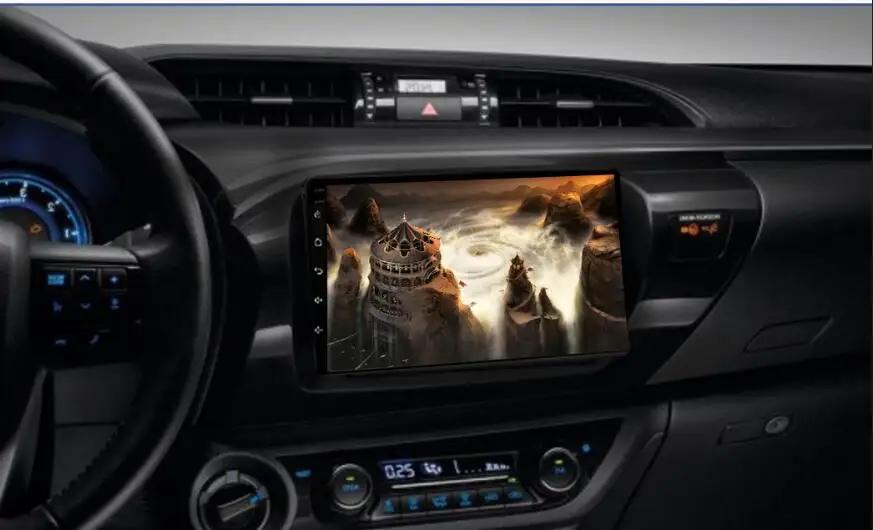 Cheap Octa core Android 9.0 Auto Car DVD video Player radio audio stereo music tape gps glonass for Toyota Hilux 2016+ rds dab mirror 1