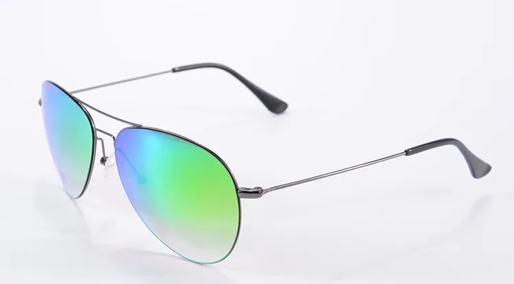 Высококачественные металлические солнцезащитные очки, новые брендовые дизайнерские поляризованные солнцезащитные очки для женщин и мужчин, винтажные Ретро очки с зеркальным покрытием 1572