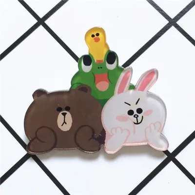 bear cartoon brooch badge_018