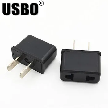 

Black white mini portable American universal travel adaptor plug 6A 125V EU/US/AU to USA Small adapter plug socket converter