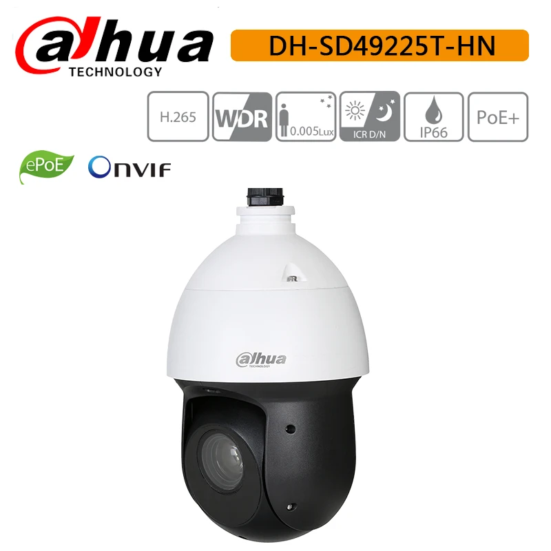 Dahua DH-SD49225T-HN 2MP 25x Starlight сетевая скоростная купольная камера IR100M PTZ сетевая камера SD49225T-HN с логотипом