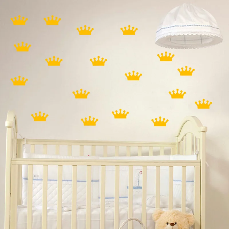 Queen Crown Wall Stickers For Kids Rooms Diy Home Decor Wall