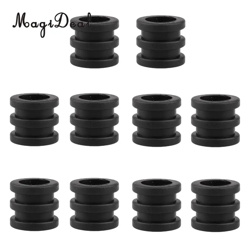 MagiDeal Novelty 10Pcs 16mm Soft PVC Foosball Table Rod Bumper Buffer for Funny Table Soccer Football Game Replacement Toy