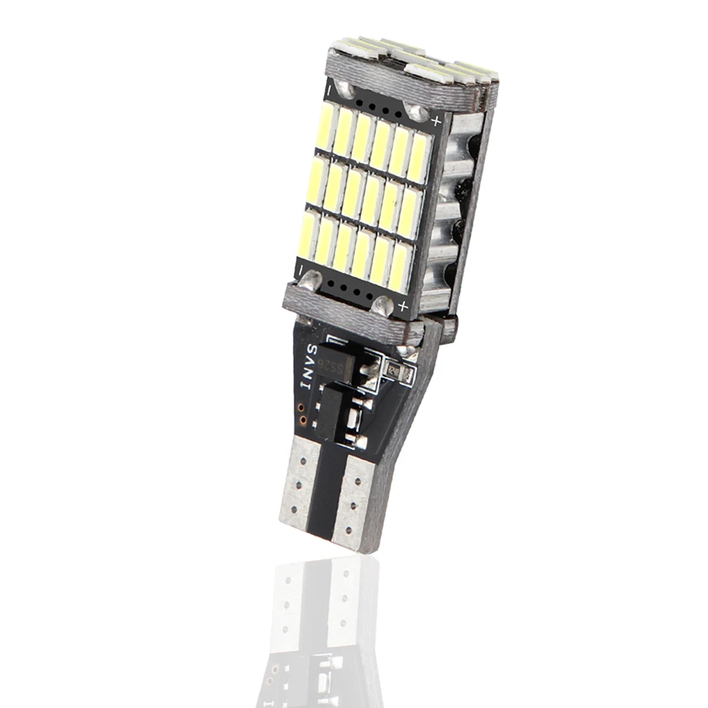 

1PCS Super Bright T15 W16W 921 45 SMD LED 2835 Car Auto Canbus Marker Lamps Reading Light Interior Lighting Bulb