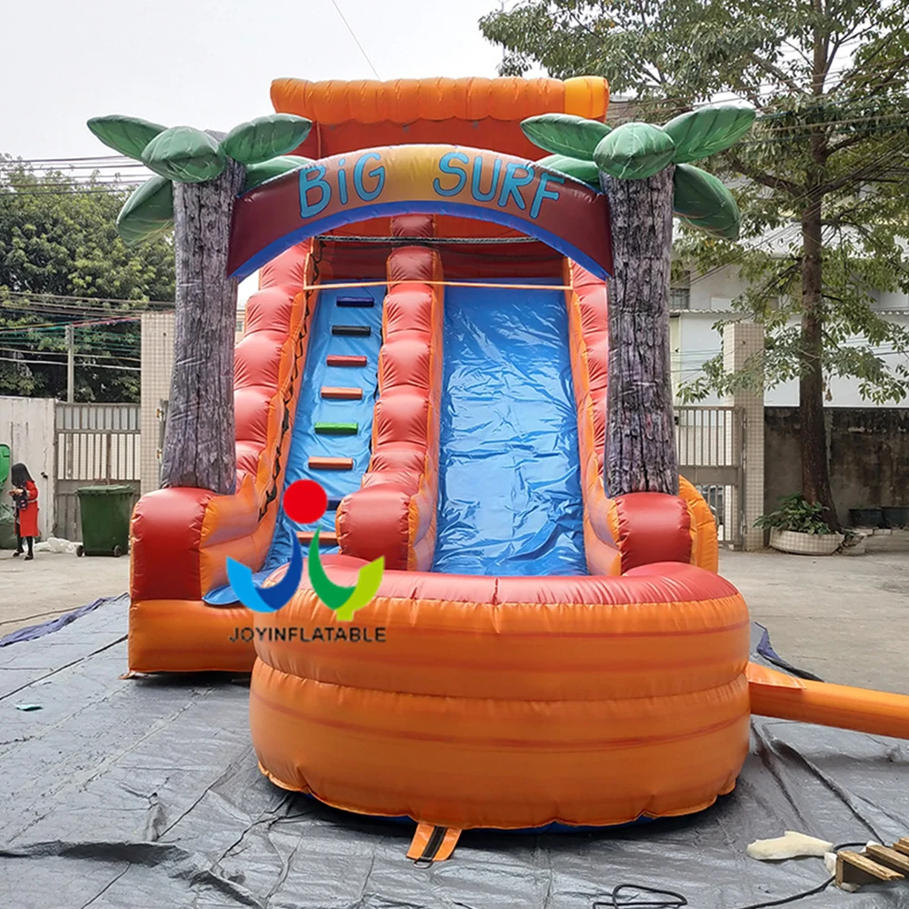 

Family outdoor inflatable water kids slide with swimming pool for sale