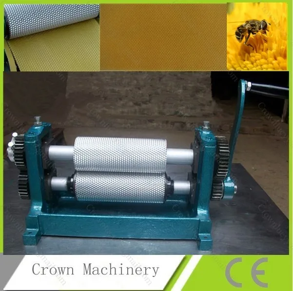 

Free Shipping 86*195mm Manual Beeswax Embossing Machine;Beeswax Comb Foundation Mill Machine