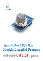 1 шт. MQ-6 MQ6 газовый модуль сжиженный пропан изобутан Пропан Датчик обнаружения сжиженного газа датчик для arduino