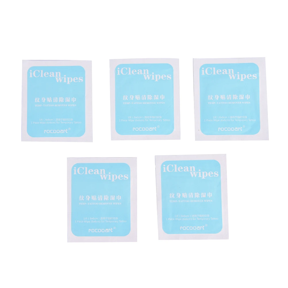 5Pcs newest White Tattoo Cleaning Wipes Disposable Dental