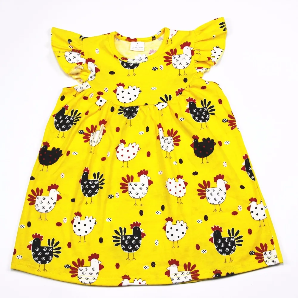 Bulk wholesale spring dress boutique toddler girls ruffle pearl dress