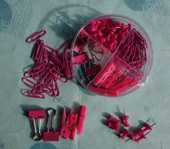 

new fashion shaped beatuiful red color clamp pushpin round clip paper clip binder clip spring clip