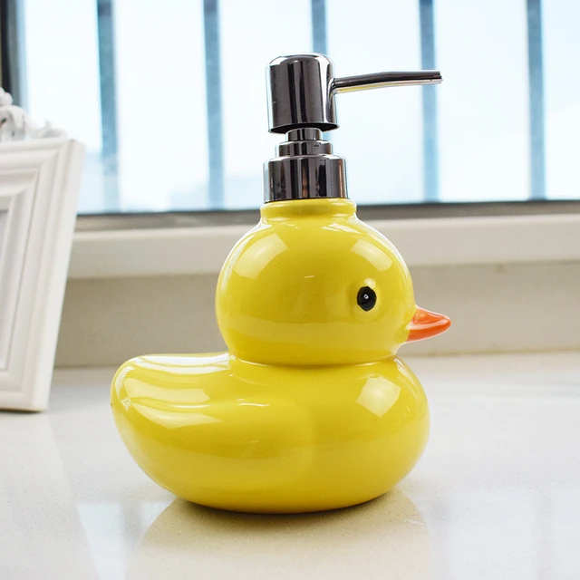Jingdezhen ceramic emulsion bottle / soap dish cartoon cute ducks ... Jingdezhen ceramic emulsion bottle / soap dish cartoon cute ducks ...