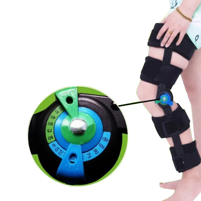 2018 Adjustable Knee Support Brace Orthosis hinged knee brace For