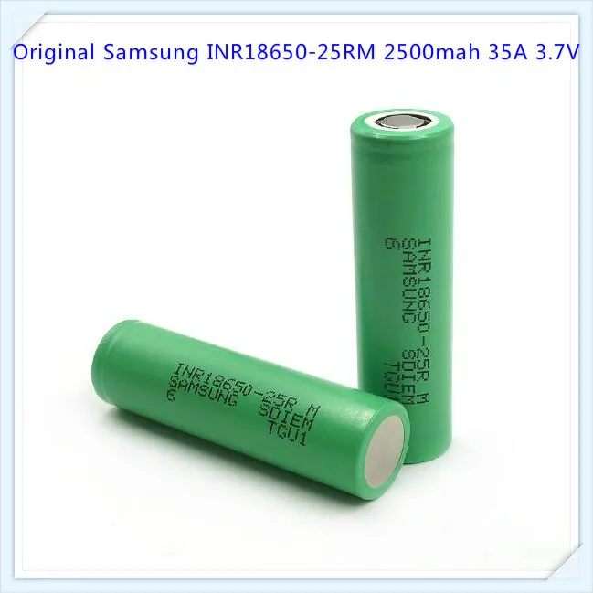 100% Оригинальный аккумулятор для Samsung INR18650 25RM 18650 2500 мАч 35A li ion батарея электронной