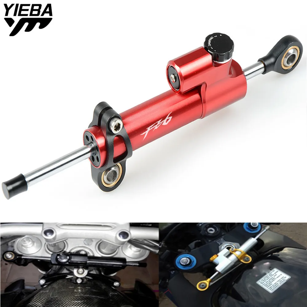 For YAMAHA FZ6 FZ 6 FZ600 FZ8 FZ1 FAZER FZ6R FAZER600 Universal Motorcycle Steering Stabilizer Damper Safety Control fz6 LOGO For YAMAHA FZ6 FZ 6 FZ600 FZ8 FZ1 FAZER FZ6R FAZER600 Universal Motorcycle Steering Stabilizer Damper Safety Control fz6 LOGO